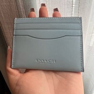 Coach baby blue card holder